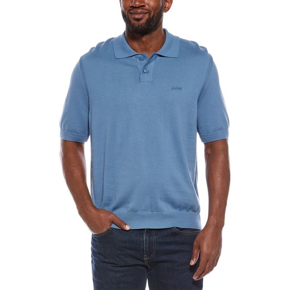 Hugo Boss Mens Asac Knit Polo Shirt